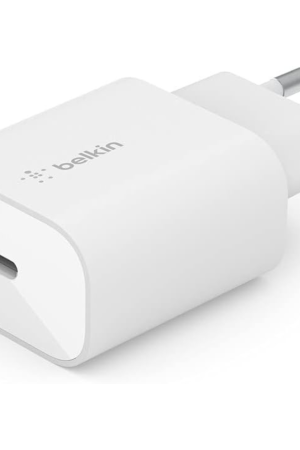 Belkin BoostCharge 25W USB-C AC Charger with PPS – Fast Power Delivery Charger for iPhone 15/14, Galaxy S24/S23, Pixel, iPad, Galaxy Tab, Z Fold & More