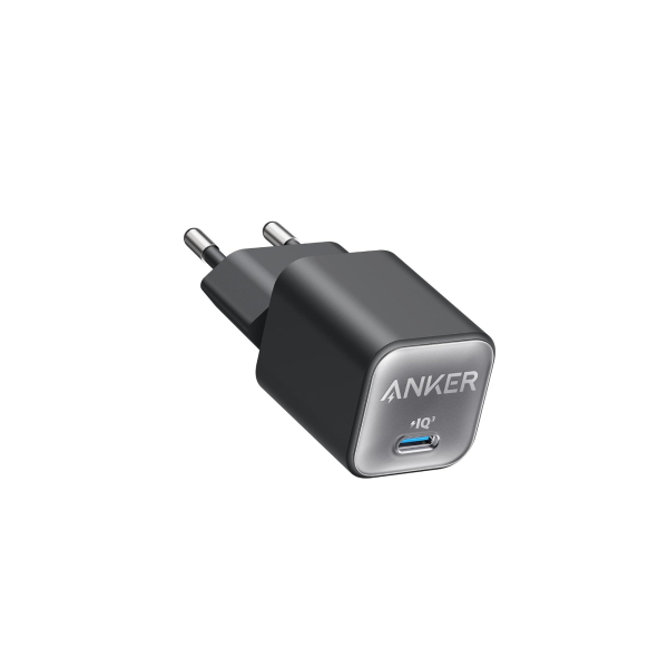 Anker 511 Charger (Nano 3) – 30W USB-C GaN Fast Charger with PPS PIQ 3.0 for iPhone 13/12 Series, Galaxy, iPad (Cable Not Included) – Phantom Black