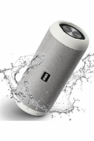 🔊 Enceinte Bluetooth Portable – 30W – Bluetooth 5.0 – Son Stéréo HD – Étanche IPX6 – 30h d’autonomie – Micro intégré – Argent