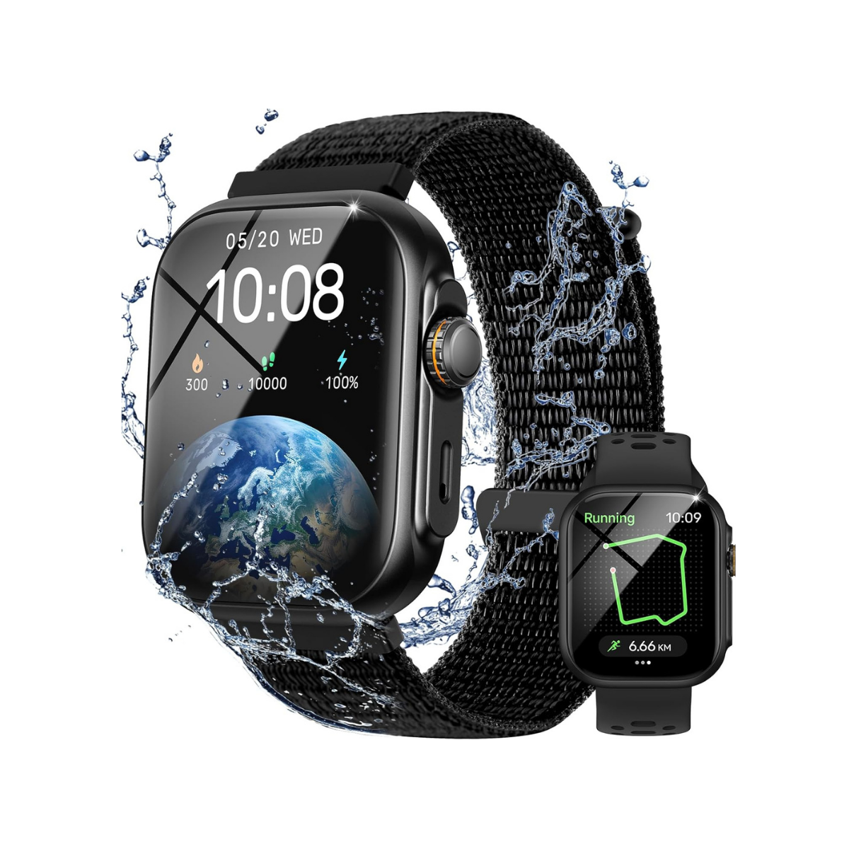 ⌚ Parsonver GOPO2 – Montre Connectée Homme & Femme – 1,85’’ HD – Appels Bluetooth – GPS Intégré – 100 Modes Sport – Étanche 3ATM/IP68 – Android & iOS