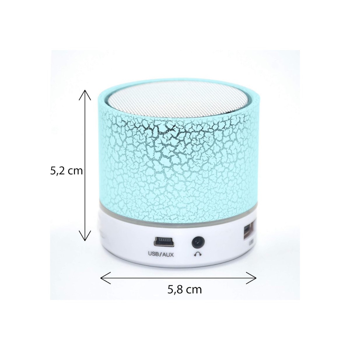 Retoo – Lampe de chevet LED portable avec haut-parleur Bluetooth – Lampe de table multicolore à intensité réglable – Veilleuse tactile pour chambre d’enfant, ado, salon – Idée cadeau originale – Image 2
