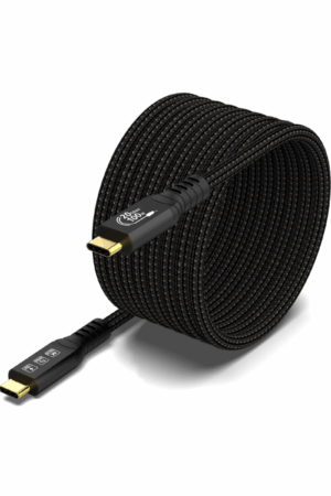 YIWENTEC – Câble USB-C vers USB-C 3.2 Gen2x2 – Transfert de données 20 Gbps, charge rapide 100W (20V/5A), prise en charge vidéo 4K@60Hz – Modèle droit, longueur 5 m