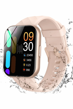 Parsonver – Montre connectée homme/femme étanche 5ATM – Écran HD 1,8’’ – Plus de 100 modes sportifs, suivi du sommeil & fréquence cardiaque – Compatible Android & iPhone – Noir