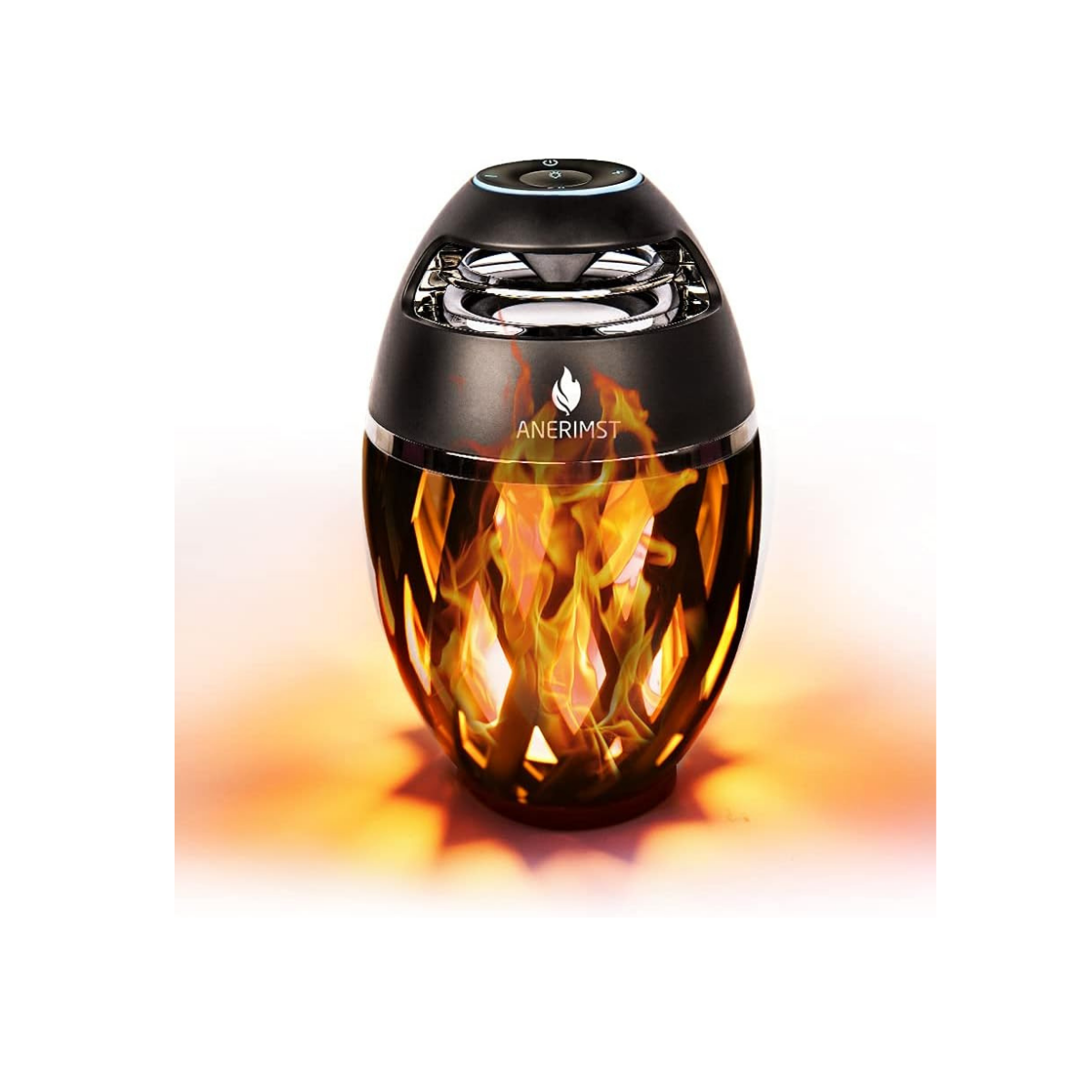 ANERIMST – Enceinte Bluetooth d’extérieur avec effet flamme LED – Son stéréo puissant – Résistante à l’eau IP65 – Style rustique & moderne – Garantie 1 an – Jaune