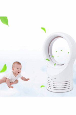 XBSLJ – Ventilateur de bureau sans pales – Mini ventilateur portable et design – Refroidisseur d’air, humidificateur & purificateur – Idéal bureau & étude