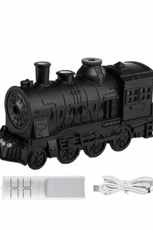 Diffuseur d’arômes à vapeur – Humidificateur élégant 300 ml avec huiles essentielles – Design moderne pour maison & bureau – Noir