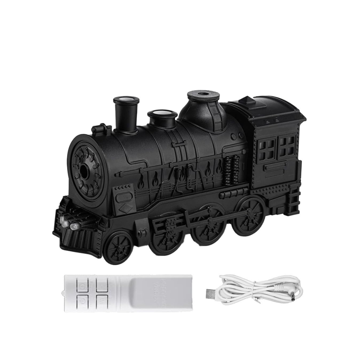 Diffuseur d’arômes à vapeur – Humidificateur élégant 300 ml avec huiles essentielles – Design moderne pour maison & bureau – Noir