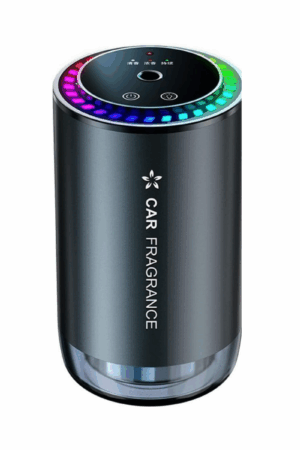 Diffuseur d’arômes avec projection étoilée pour voiture – Niveaux de parfum réglables – Fonctionnement sans fil