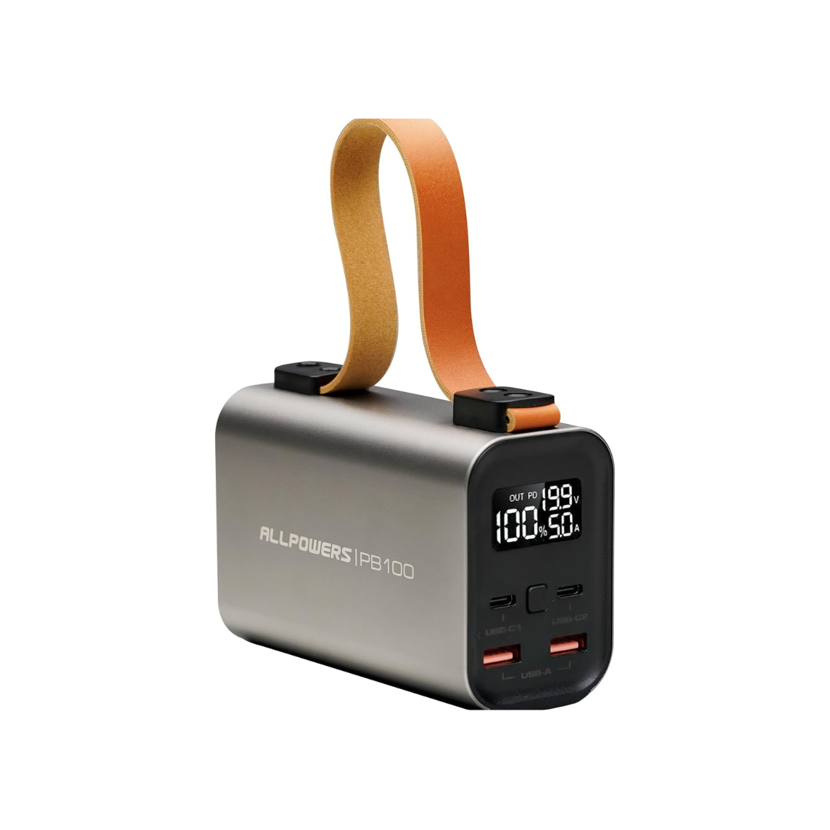 ALLPOWERS – Batterie externe 24 000 mAh – Power Bank portable USB-C 100W avec charge rapide – Écran LED & lampe intégrée – 4 ports USB – Idéal camping & voyages en avion